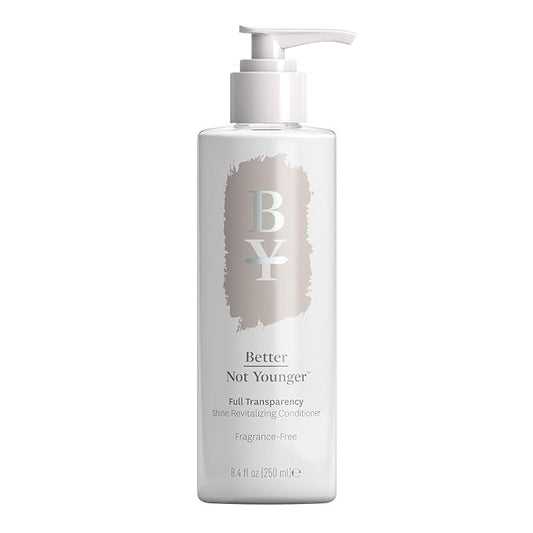 Better Not Younger Fragrance Free Conditioner for Women 40+ – Sulfate Free Hypoallergenic Conditioner for Sensitive Scalp & Thinning Hair – Strengthens Aging Hair with Chia Seed & Yuzu – 8.4 fl oz
