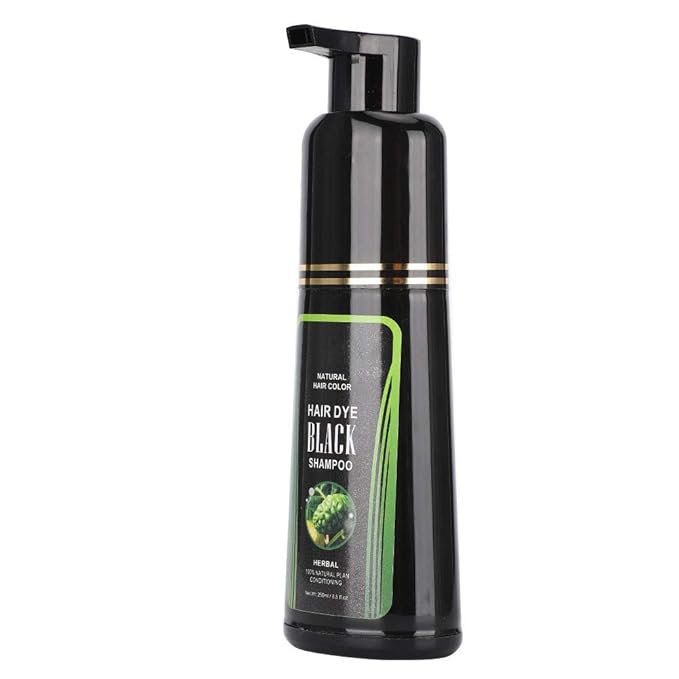 Natural Black Hair Shampoo, White to Black Shampoo for Men and Women, White Hair Removal Dye Hair Coloring Shampoo(250ml)