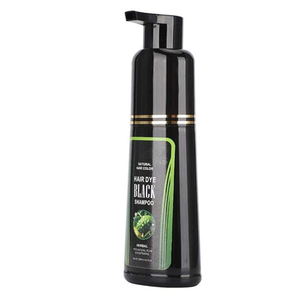 Natural Black Hair Shampoo, White to Black Shampoo for Men and Women, White Hair Removal Dye Hair Coloring Shampoo(250ml)