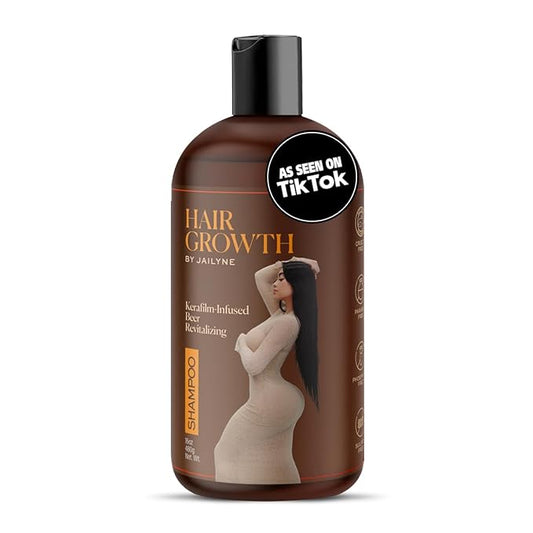 Hair Growth Shampoo by Jailyne Ojeda – Biotin & Keratin-Infused Formula for Thicker, Fuller Hair – Nourishing Solution for Hair Growth & Scalp Health – Made in USA