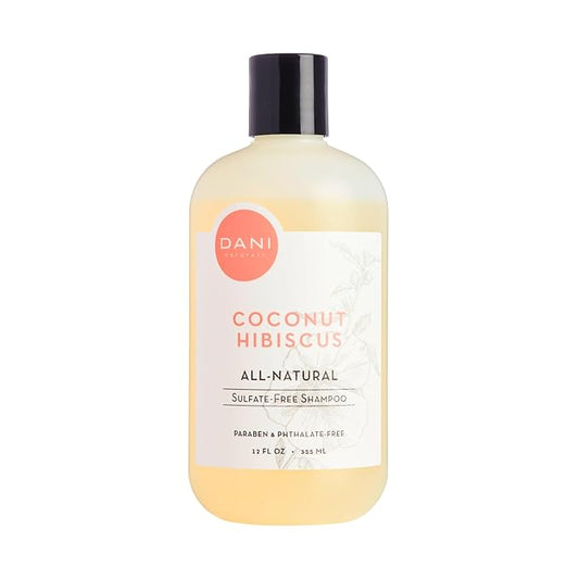 Naturals Moisturizing Shampoo - Coconut Hibiscus - Sulfate-Free, Strengthens & Conditions Dry, Thin, Damaged Hair - Color-Safe, Organic Ingredients, 12 oz