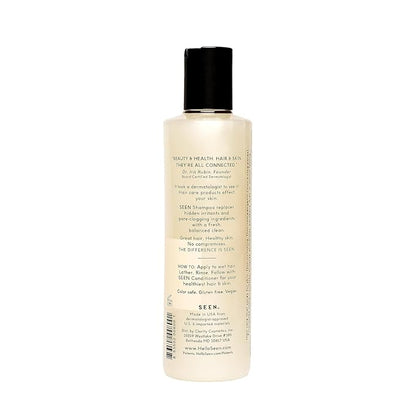 SEEN Shampoo & Conditioner Bundle - Scented, Non-Comedogenic & Sulfate-Free Hair Care - Dermatologist-Developed, Safe for Sensitive & Acne-Prone Skin
