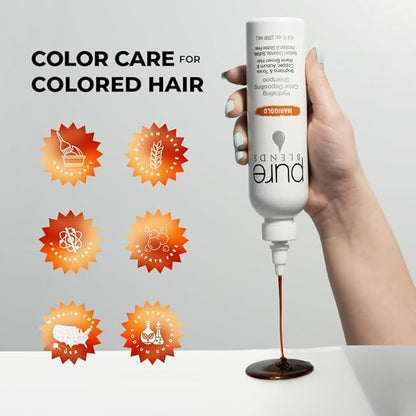 Marigold Hydrating Semi-Permanent Color Depositing Shampoo for Toning and Brightening Faded Color-Treated Hair - Prevents Fade, Extends Color Service (8.5 Oz.)