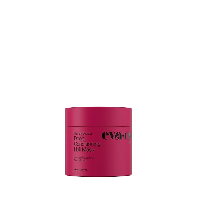Eva NYC Therapy Session Hair Mask, Deep Conditioning Hair Mask Infused with Argan Oil and Plant Protein, 16.9 fl oz