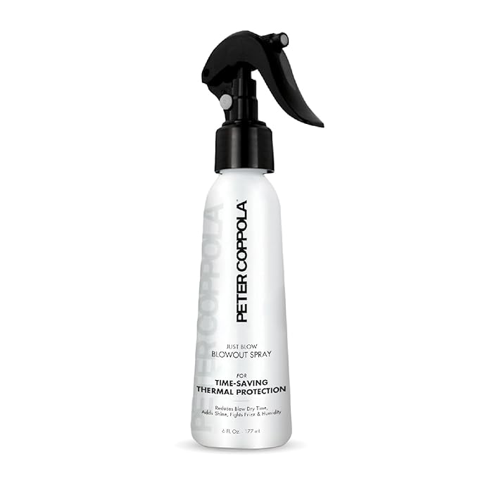 PETER COPPOLA Just Blow - Heat Protectant Spray for Blow-Drying, Anti-Frizz, Smoothing and Straightening All Hair Types - Conditions and Adds Shine - 6 oz