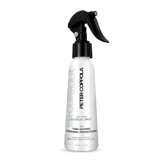 PETER COPPOLA Just Blow - Heat Protectant Spray for Blow-Drying, Anti-Frizz, Smoothing and Straightening All Hair Types - Conditions and Adds Shine - 6 oz