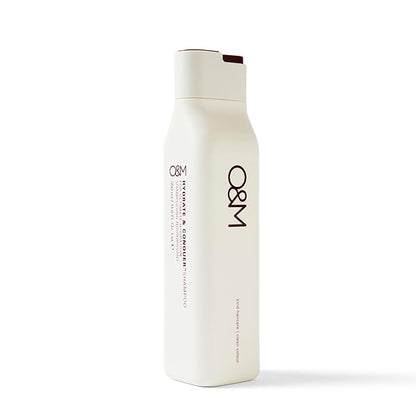 O&M Hydrate & Conquer Vegan Moisturizing Shampoo For Women + Men, Dry, Damaged, Colored Hair, Organic Coconut Oil, Vitamin A, B, C & E, Amino Acids, Paraben/Sulfate-Free, Made in Australia, 350ml