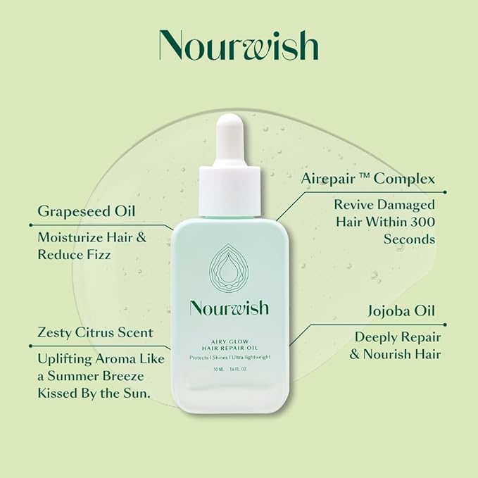 Hair Repair Oil | Anti Frizz, Fine, Asian Hair Oil (Korean, Japanese) Haircare For Damaged Low-Porosity Hair
