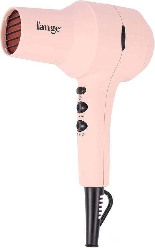 L'ANGE HAIR PowerStyle Ionic Turbo Hair Dryer | 1875W Fast Drying & Precision Styling for Long-Lasting, Frizz-Free Looks | Advanced Ionic Technology Smooths & Shines Hair (Blush)