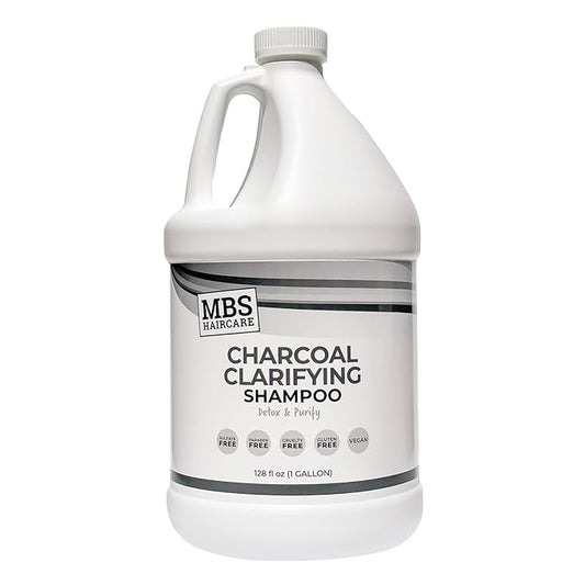 Charcoal Clarifying Shampoo Gallon – Deep Cleansing, Purifying & Gentle Formula for Scalp & Hair Care. Color Safe, Gluten-Free, Daily Purifying Shampoo for Healthy Hair