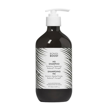 BONDIBOOST HG Anti-Thinning Shampoo for Women & Men [16.90 fl oz], Clinically Tested to Promote Fuller + Thicker-Looking Hair, Natural Mint Scent + Procapil, Redensyl & Rosemary Formula, Sulfate-Free
