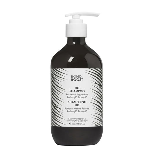 BONDIBOOST HG Anti-Thinning Shampoo for Women & Men [16.90 fl oz], Clinically Tested to Promote Fuller + Thicker-Looking Hair, Natural Mint Scent + Procapil, Redensyl & Rosemary Formula, Sulfate-Free