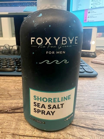 FoxyBae Sea Salt Spray for Men - Texture Spray for Hair - Surf Spray to Add Volume for Tousled Hair - Texturizing Spray for Waves - Sea Salt Spray for Hair - with Biotin - 8 fl oz
