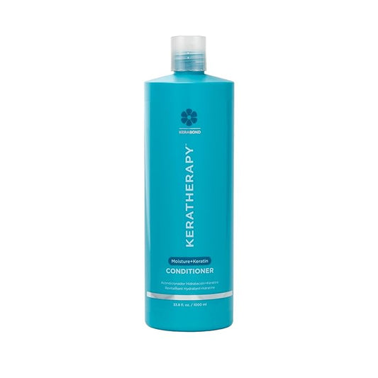Keratherapy Keratin Infused Moisture Conditioner, 33.8 fl. oz., 1000 ml - Hydrating & Moisturizing Conditioner for Dry Hair with Collagen, Jojoba Oil, & Kerabond Technology