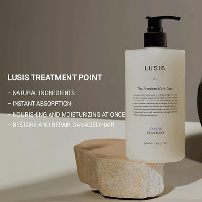 LUSIS, Crystal Hair Treatment, Conditioner, Silky and Moisture Rich Hair Clinic, Floral Scent, 500ml