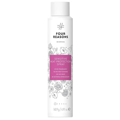 No nothing Heat Protectant Spray for hair - Hypoallergenic, Fragrance Free, 4.97oz - Ultimate Thermal Protection for all hair types, Salon-Worthy Shine for Color-Treated Hair