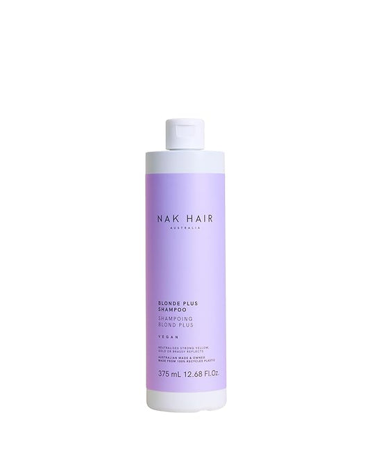 NAK Hair Blonde Plus Shampoo 375ml - Strong Blonde Toning Shampoo