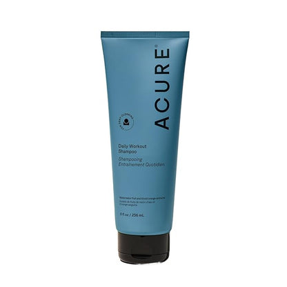 Acure Daily Workout Watermelon Shampoo - Lightweight Hydrating & Clarifying Shampoo for Women & Men w/ Oily, Damaged Hair & Dry Scalp, Color Safe, Vegan, Clean, Paraben & Sulfate Free - 8 fl oz
