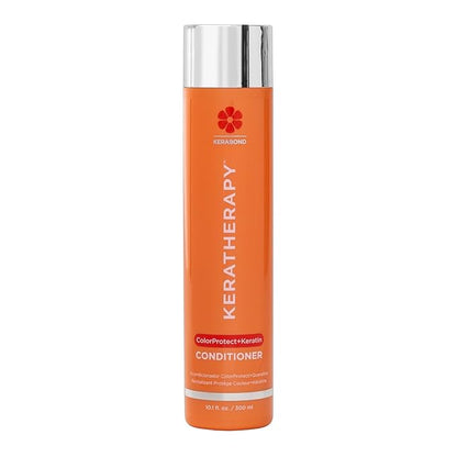 KERATHERAPY Keratin Infused Color Protect Conditioner, 10.1 fl. oz., 300 ml - Gluten Free Color Protecting Conditioner for Color Treated Hair with Kerabond Technology, Red Raspberry Oil, Omega 3 & 6
