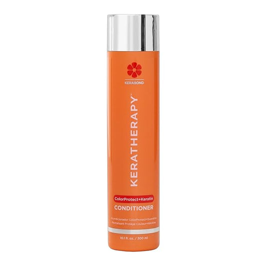 KERATHERAPY Keratin Infused Color Protect Conditioner, 10.1 fl. oz., 300 ml - Gluten Free Color Protecting Conditioner for Color Treated Hair with Kerabond Technology, Red Raspberry Oil, Omega 3 & 6