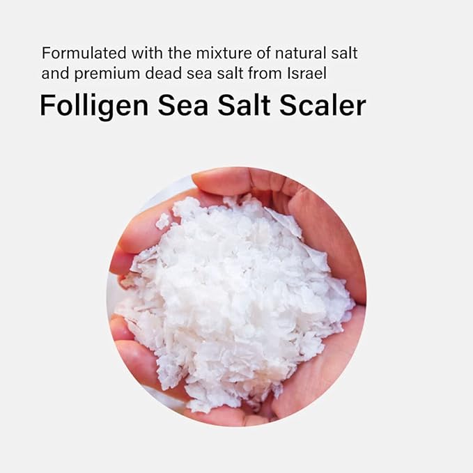 Dr.FORHAIR Folligen Sea Salt Scaler Scalp Scrub (10.5oz) | 45% Sea Salt | Exfoliate Hair Deep Cleansing Excess Sebum Oily Greasy Hair | Dry Flaky Itchy Treatment (No Parabens, Silicone, Sulfates)