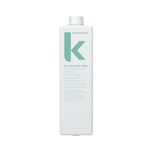 KEVIN.MURPHY KILLER.CURLS RINSE - Nourishing Curl Conditioner - Care for Natural & Permed Hair - With Hydrating Oat Milk - Colour-Safe & Vegan - 1 L / 33.8 fl oz