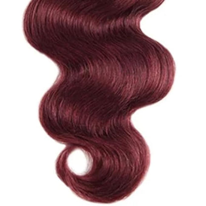 99j Bundles Burgundy Body Wave Bundles Human Hair Wine Red Brazilian Human Hair Extensions Weave Wet and Wavy Soft Silky for Woman 26 28 30 Inch