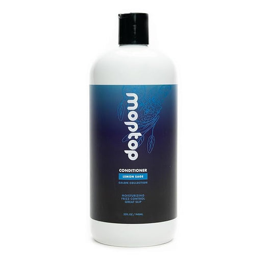 MopTop Salon Daily Conditioner – Color Safe Salon Quality Hair Moisturizer to Restore Dry, Damaged Hair & Reduce Frizz, Sulfate & Paraben Free Hair Care for All Hair Types (Lemon Sage, 32oz)