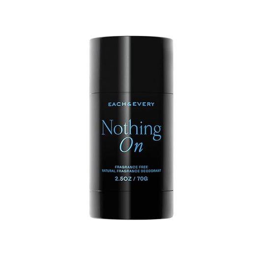 Each & Every Aluminum Free Deodorant for Men & Women - All Natural Deodorant for Sensitive Skin, EWG Verified - Clean, Baking Soda-Free, Plant-Based Fragrance, Unscented Fragrance-Free, 2.5oz