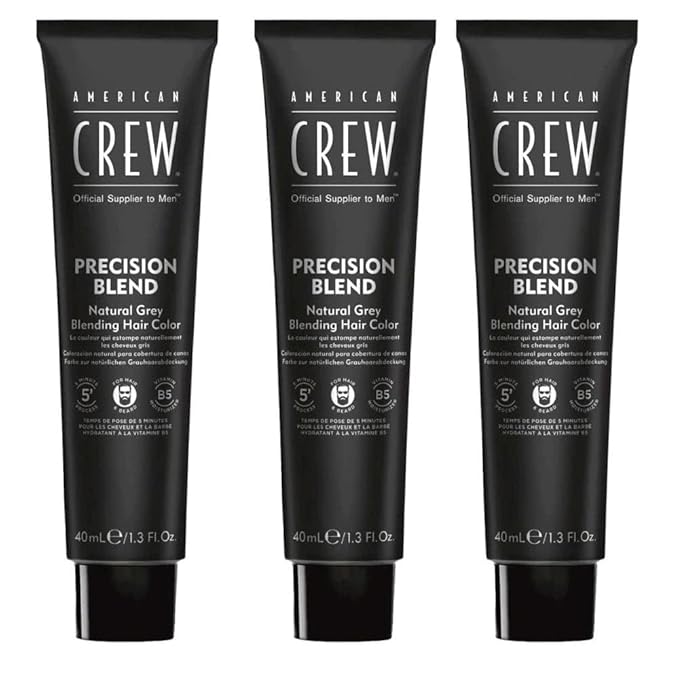 American Crew Men's Temporary Hair Color, Temporary Hair Dye, Natural Gray Coverage, Light, 1.35 Fl Oz