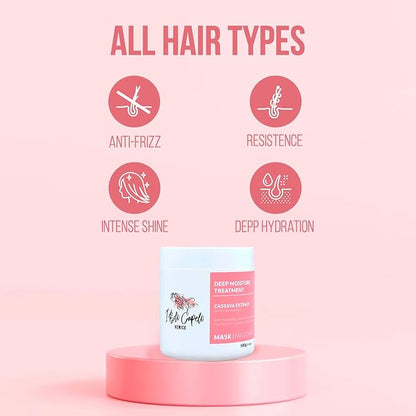 Venice Smoothing Keratin Kit, Keratin Hair Treatment Straightening Set- Keratina Para Alisar El Pelo Sin Formol - Paso Unico & Hair Mask for Silky Soft Hair (500g)- (Pack of 2)