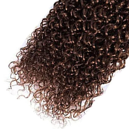26 Inch Chocolate Brown Kinky Curly Bundles Color 4 Human Hair Bundles Niegmeag Unprocessed Brazilian Virgin Remy Hair Extensions 100g/Pc
