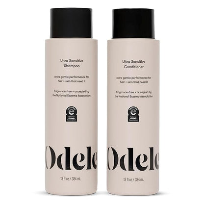 Sulfate-Free Ultra-Sensitive Shampoo & Conditioner Set for Extra Gentle Cleansing and All Hair Types, 13 Fl Oz Each (2-Pack)