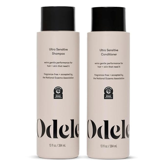 Sulfate-Free Ultra-Sensitive Shampoo & Conditioner Set for Extra Gentle Cleansing and All Hair Types, 13 Fl Oz Each (2-Pack)
