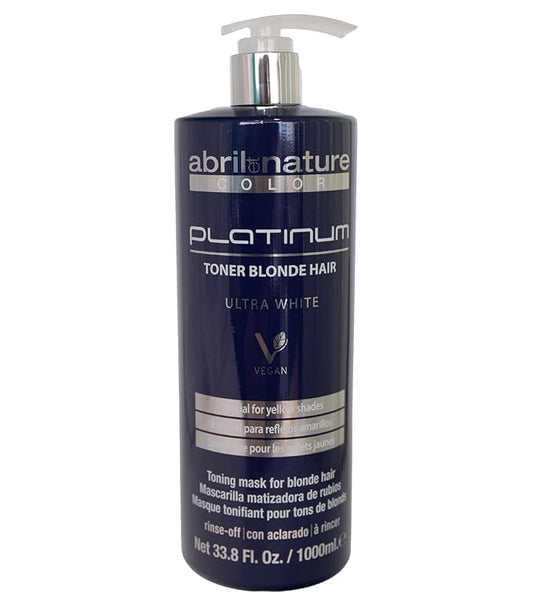 Platinum Professional Mask - For Blonde, Bleached, Highlighted, and/or Gray Hair - Violet Toner - Goodbye Yellow Tones - Platinum Appearance - 1000 ml