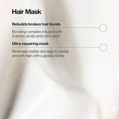 Suave Bonding Infusion Set, Toning Purple Shampoo, Sulfate-Free + Repairing Hair Mask, Leave-In Conditioner Treatment for Dry, Damaged Hair