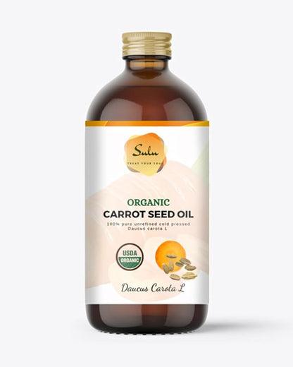 Carrot Seed Oil- USDA Organic Cold Pressed Unrefined (4 oz)