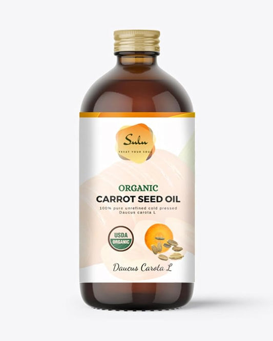Carrot Seed Oil- USDA Organic Cold Pressed Unrefined (4 oz)