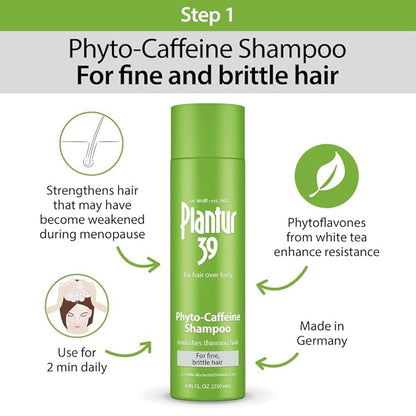 Plantur 39 Fine and Brittle Hair Shampoo and Conditioner Bundle I Promotes Natural Hair Growth I Phyto-Caffeine Formula I Shampoo (8.45 Oz) and Conditioner (5.07 Oz)
