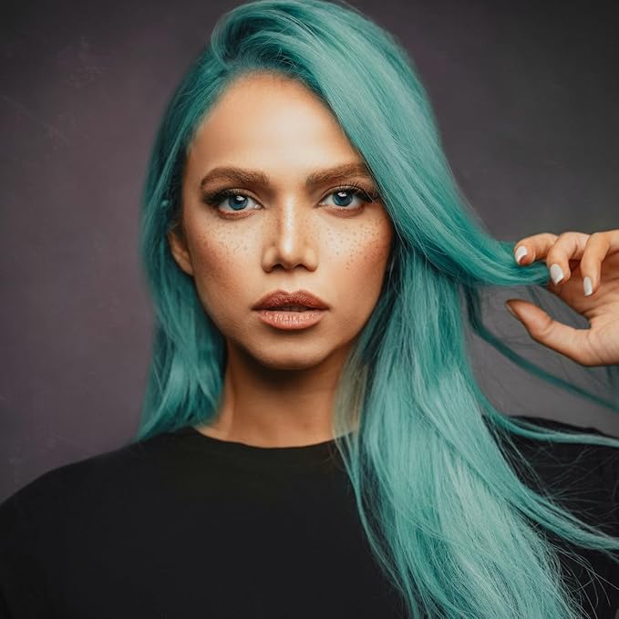 Arctic Fox Semi-Permanent Hair Dye, Vegan & Cruelty-Free, Pastel Blue, Ammonia-Free, Conditioning, For Bleached Hair, Long Lasting Color, Unisex, 8 Fl Oz, Cotton Candy Dreams