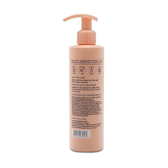 | Nourish Collection Argan Shampoo, Infused with Black Truffle Extract, Replenishing Shampoo, Deeply Hydrates, Nourishes & Soothes Hair and Scalp, Paraben Free, Sulfate Free, 8.45 Fl Oz