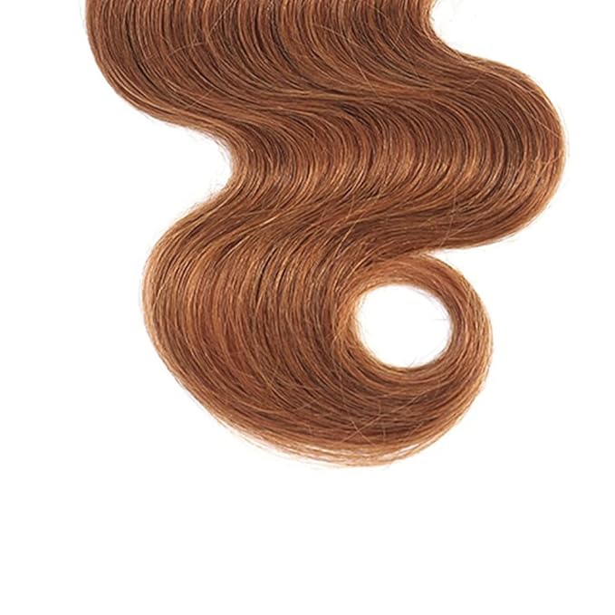 #30 Body Wave Bundles Light Brown Human Hair Bundles Grade 8A Brazilian Remy Hair Weaves Extensions For Women 8 10 12 Inch