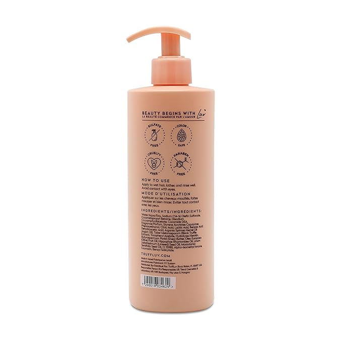 | Nourish Collection Argan Shampoo, Infused with Black Truffle Extract, Replenishing Shampoo, Deeply Hydrates, Nourishes & Soothes Hair and Scalp, Paraben Free, Sulfate Free, 16.9 Fl Oz