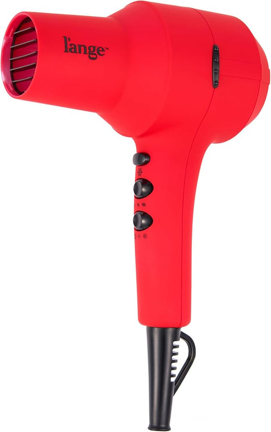 L'ANGE HAIR PowerStyle Ionic Turbo Hair Dryer | 1875W Fast Drying & Precision Styling for Long-Lasting, Frizz-Free Looks | Advanced Ionic Technology Smooths & Shines Hair (Red)