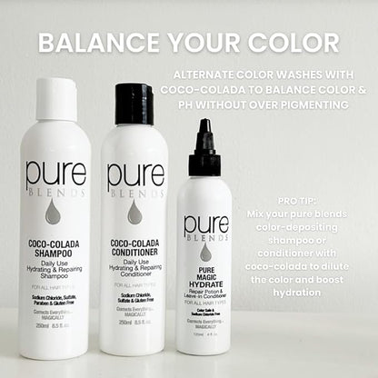 Marigold Hydrating Semi-Permanent Color Depositing Shampoo for Toning and Brightening Faded Color-Treated Hair - Prevents Fade, Extends Color Service (8.5 Oz.)