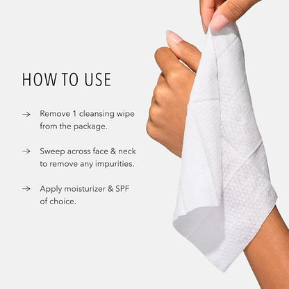 HydroPeptide HydroActive Cleanser, Micellar Facial Cloths, Cleanses Makeup, Dirt, and Excess Oil and Hydrates, 5 Pack (150 total clothes)