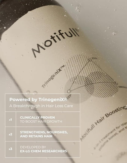 Motifull Hair Boosting Treatment | Hair Growth Treatment for Thinning Hair | Biotin, Caffeine & TrinogeniX Formula for Hair Regrowth, Hair Thinning & Scalp Health (6.76 fl oz)
