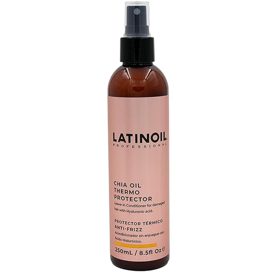 Chia Oil Heat Protectant Spray For Hair - Hair Thermal Protection Shield From Heat - Leave In Conditioner - Anti Frizz Moisturizer (8 Oz)