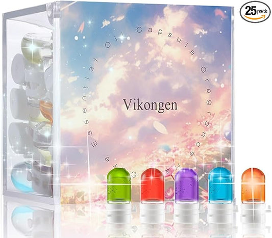 25Pcs Hair Perfume Oil, Light & Natural Hair Perfume, 2 in 1 Hair Treatment Oil & Hair Perfume, Avocado & Camellia Nourishment for Frizzy, Hair Oil for Women, Smoothing and Moisturizing
