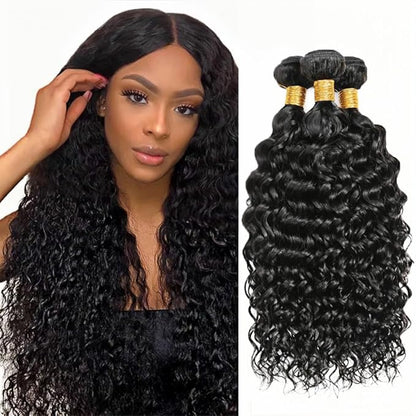 Color 1B Bundles Human Hair Kinky Curly Bundles Color 1B Kinky Curly Human Hair Bundles Mixed Length 3 Bundles 18 20 22 Inch